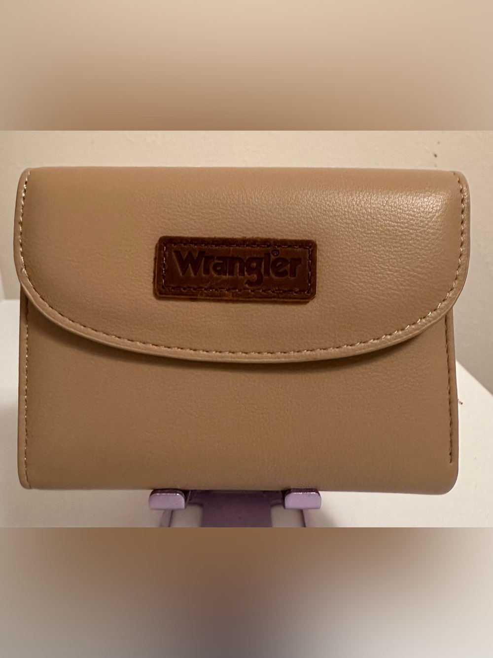 Wrangler Trifold Wallet RFID ID Window Multi Card Slots Coin Purse Khaki